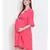 plain Pink Viscose   Dress