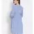 printed Blue Polyester   Dress