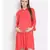 plain Red Viscose   Dress