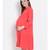 plain Red Viscose   Dress