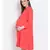 plain Red Viscose   Dress