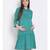 plain Green Viscose   Dress