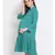 plain Green Viscose   Dress