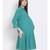 plain Green Viscose   Dress