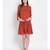 printed Red Viscose   Dress