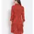 printed Red Viscose   Dress