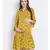 printed Yellow Viscose   Dress