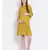 printed Yellow Viscose   Dress