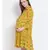 printed Yellow Viscose   Dress