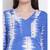 printed Blue Polyester   Dress