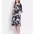 printed blue Polyester   Dress
