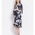 printed blue Polyester   Dress