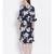 printed blue Polyester   Dress