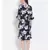 printed blue Polyester   Dress