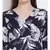 printed blue Polyester   Dress