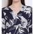 printed blue Polyester   Dress