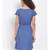 plain Blue Viscose   Dress