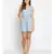 plain Blue Polyester   Jumpsuit