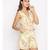 printed Yellow Polyester   Jumpsuit