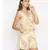 printed Yellow Polyester   Jumpsuit