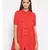 printed Red Viscose   Tunic