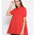 printed Red Viscose   Tunic