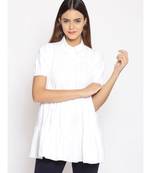 plain White Cotton   Tunic