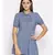 printed Blue Polyester   Tunic