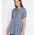 printed Blue Polyester   Tunic