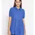 plain blue Cotton   Tunic