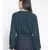 embroidered Green Viscose   Top