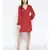 embroidered Red Viscose   Dress