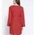 embroidered Red Viscose   Dress