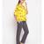 printed Yellow Polyester   Nightwear top