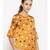 printed Brown Polyester   Nightwear top
