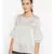 printed Cream Polyester   Nightwear top