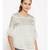 printed Cream Polyester   Nightwear top