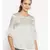 printed Cream Polyester   Nightwear top