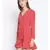 printed Red Polyester   Dress
