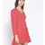 printed Red Polyester   Dress