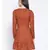 printed Brown Polyester   Dress