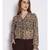 printed Cream Polyester   Top