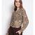 printed Cream Polyester   Top