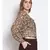 printed Cream Polyester   Top