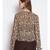 printed Cream Polyester   Top