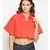 plain Red Cotton   Top