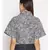 printed White Viscose   Top