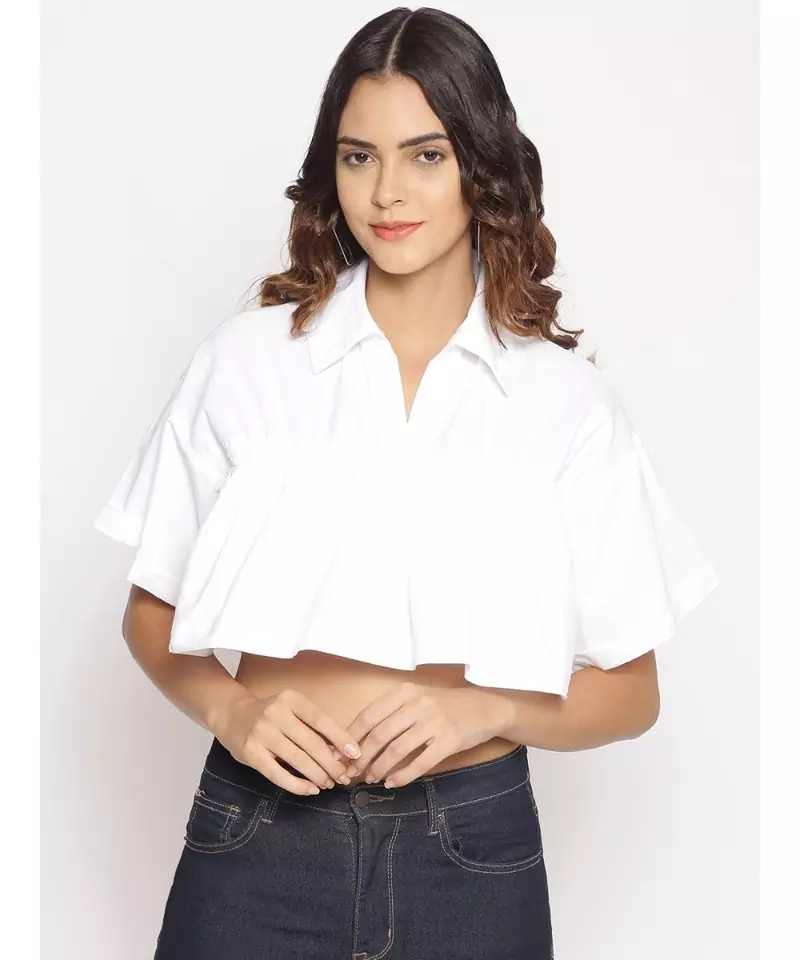 plain White Cotton   Top