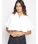 plain White Cotton   Top