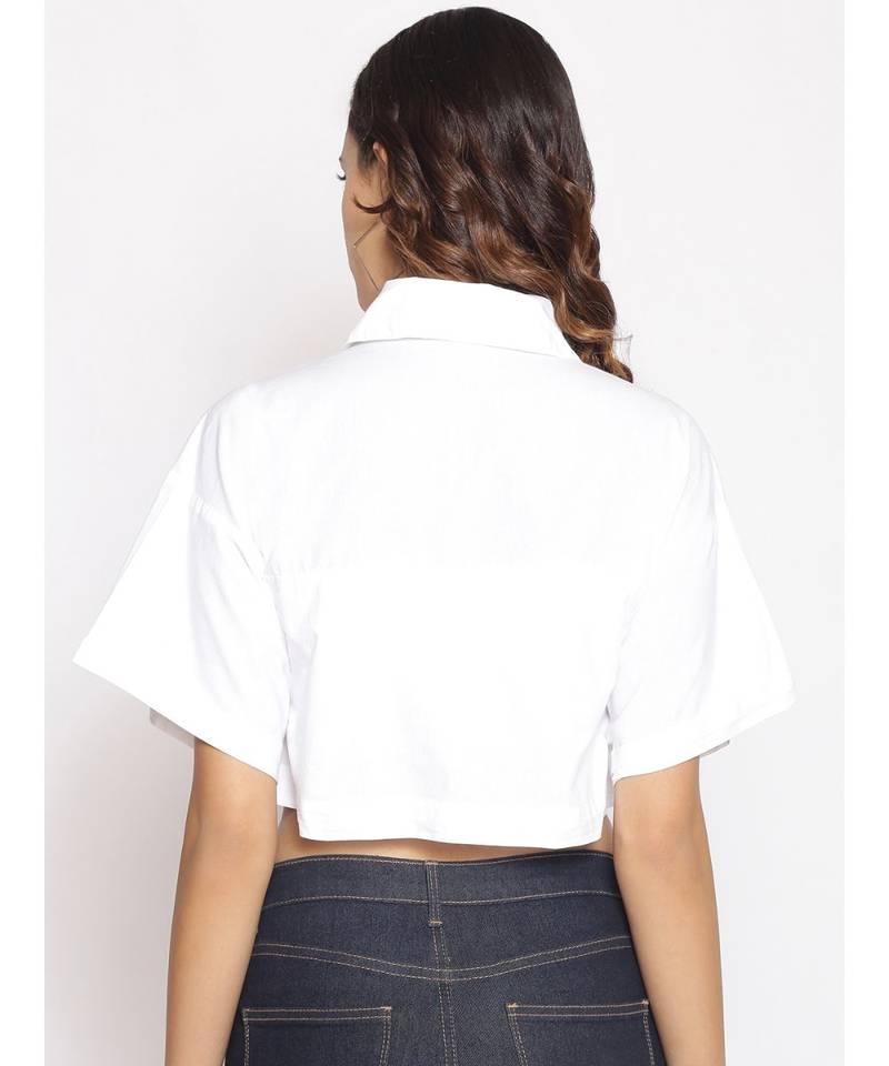 plain White Cotton   Top